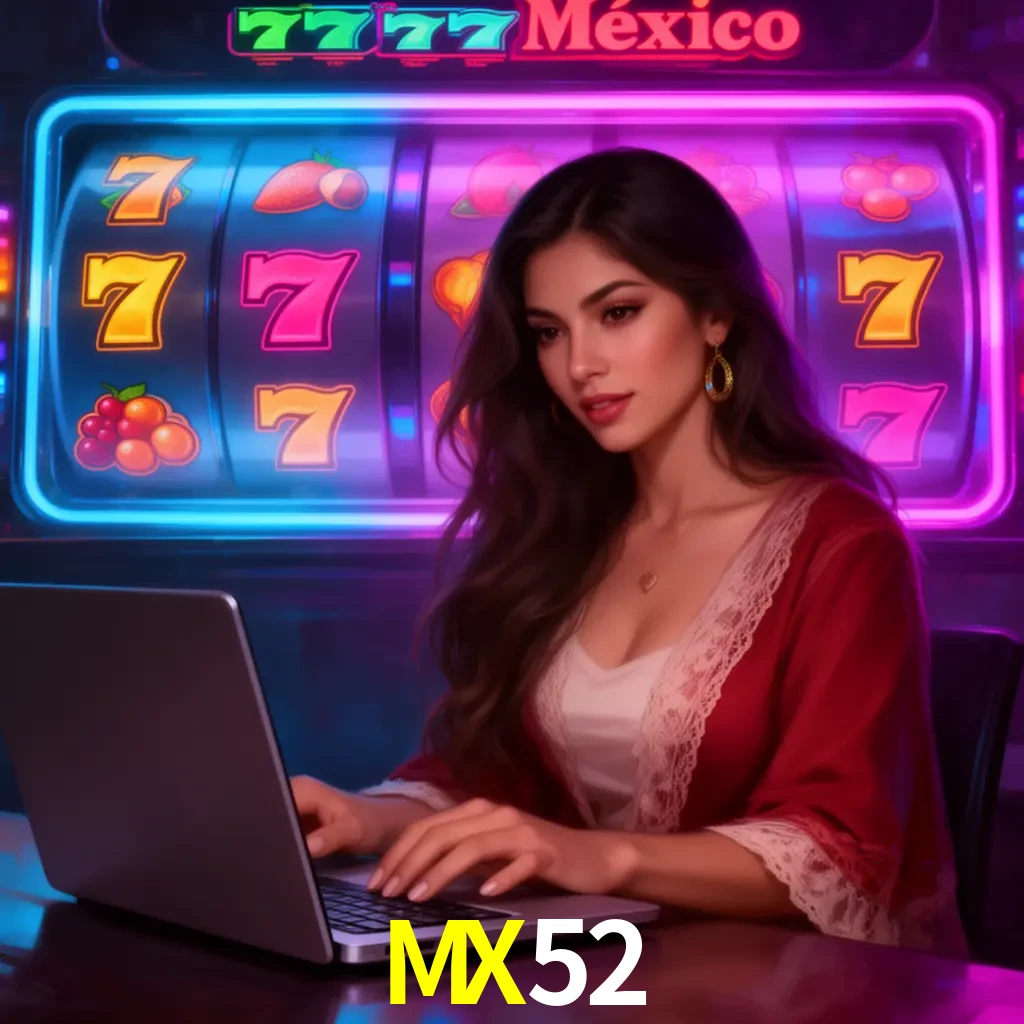 MX52 Slots - tragamonedas, RTP y control Tragamonedas MX52 con símbolos, saldo móvil y reglas de apuesta visibles